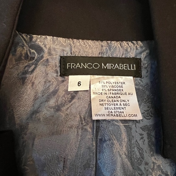 Franco Mirabelli Black Blazer - Picture 4 of 6